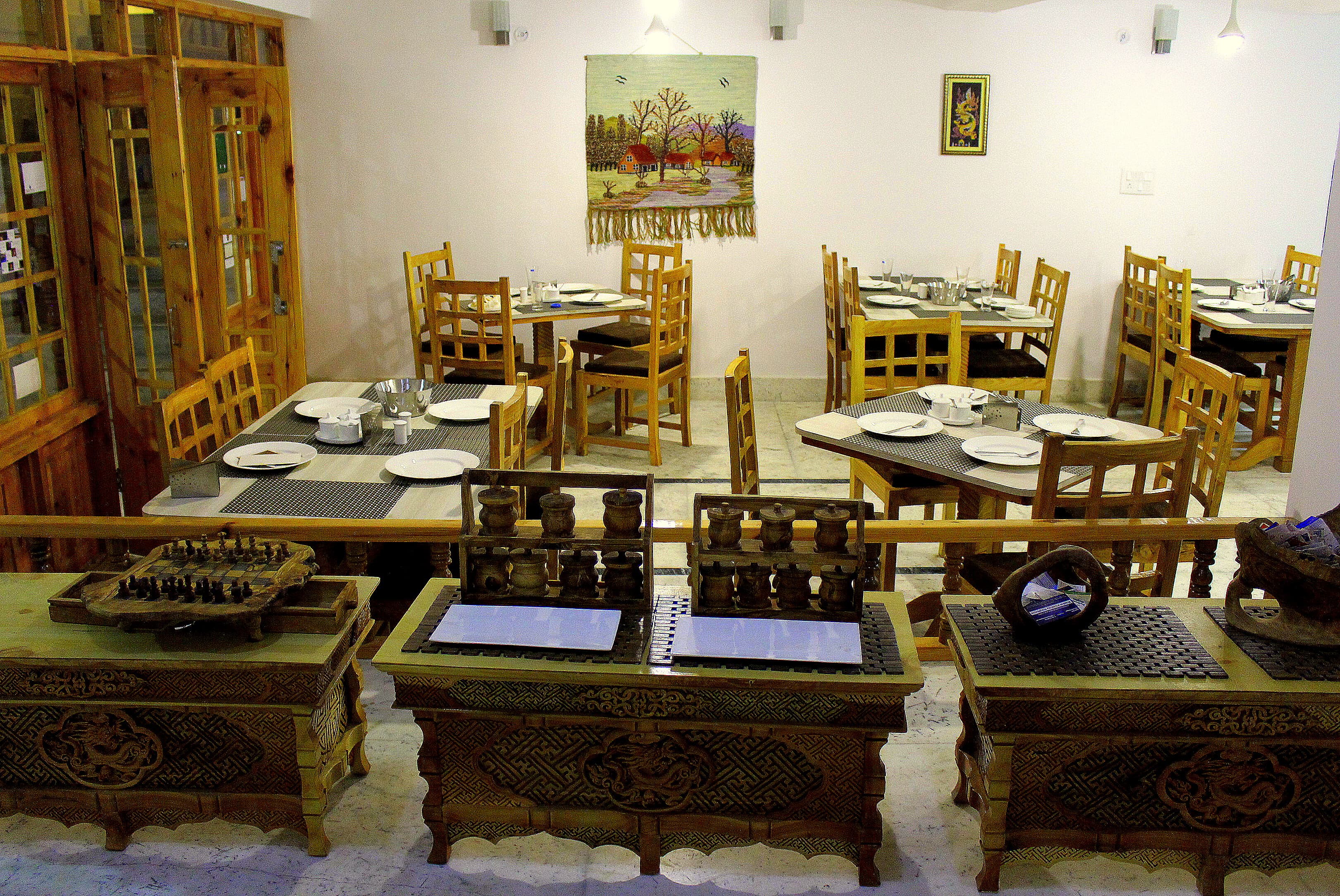 Dining room at Barula Hotel, Baroo, Kargil, Ladakh